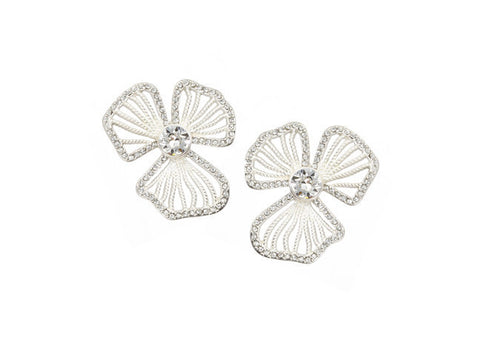 Dogwood Crystal Stud: Alternate View #2