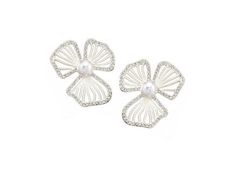Dogwood Pearl Stud: Alternate View #2