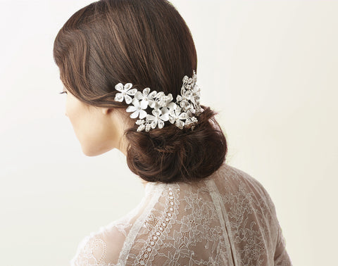 Double Crystal Garden <br>Band Matte Gold Crystal: Alternate View #2