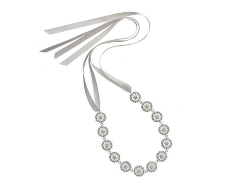 Lace Band Hairpiece - Pearl: Alternate View #1