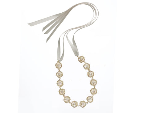 Lace Band Hairpiece - Pearl: Alternate View #2