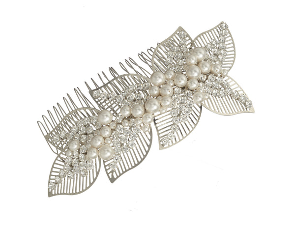 Crystal Leaf Comb Large: Featured Product Image