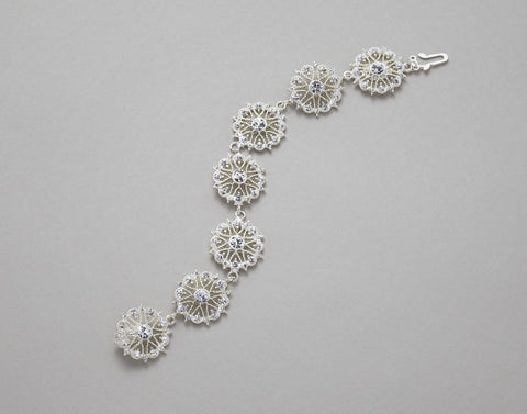 Lace Bracelet - Crystal: Alternate View #2